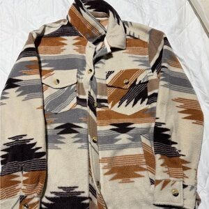 Altar’d State Aztec Fleece Shacket